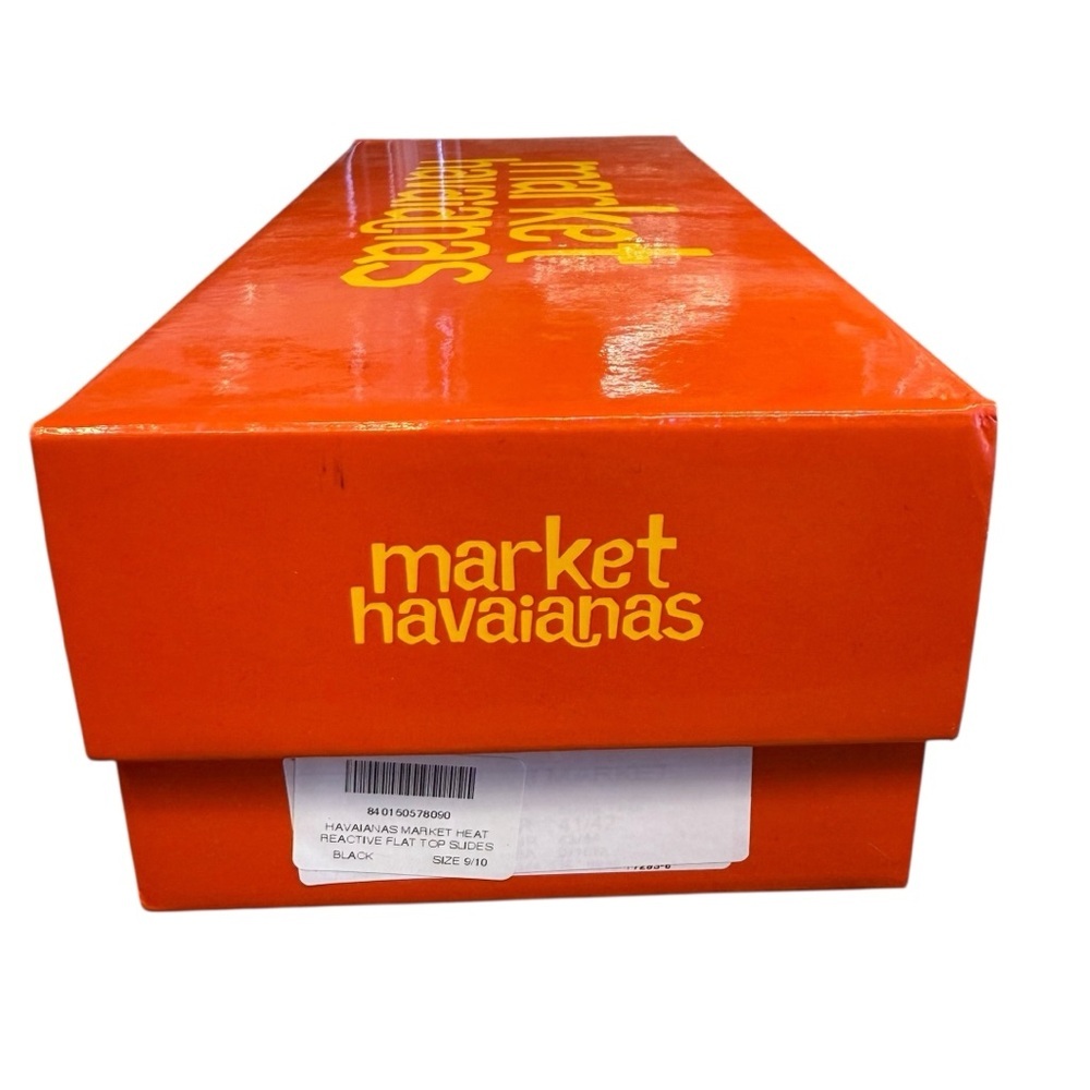 Market Havaianas Heat Reactive Flat top black sandals. New! 9/10M 11/12M - Picture 15 of 16
